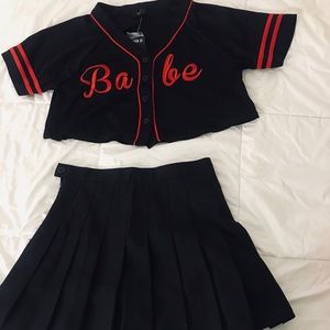 BABE BASEBALL CROP TOP